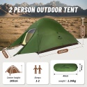 Namiot Naturehike Cloud Up dla 2 osób Ultralekki Namiot Kempingowy 20D Wodoodporny Namiot Outdoorowy do Wędrówek, Podróży z Plecakiem, Jazdy na Rowerze i Wędkarstwa