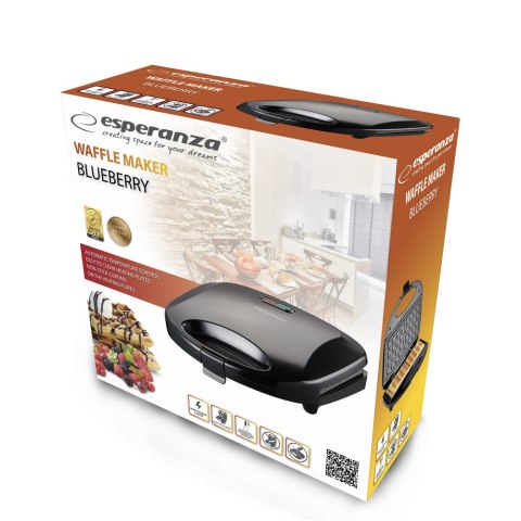 EKT008 Esperanza gofrownica blueberry 1000w