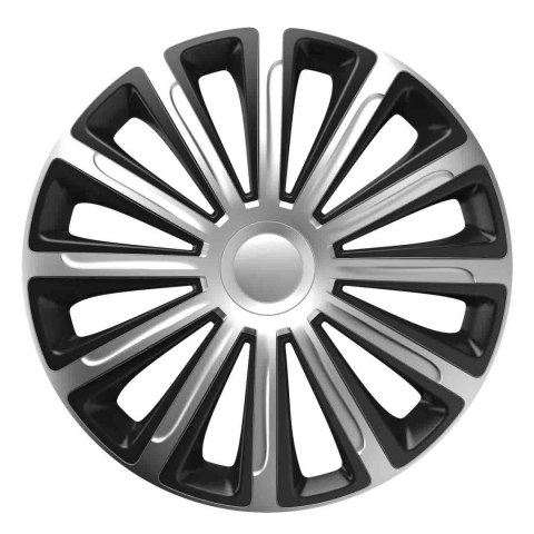Kołpak samochodowy czarno srebrny trend silver&black 16" cali