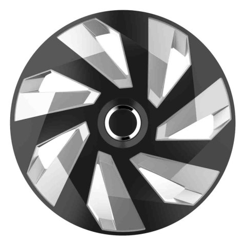 Kołpak samochodowy czarno srebrny vector rc 15" cali