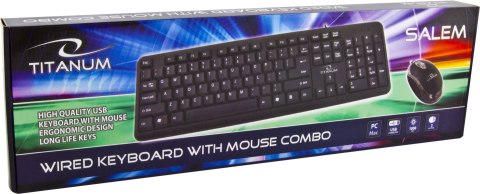 TK106 Titanum zestaw przewod. usb salem