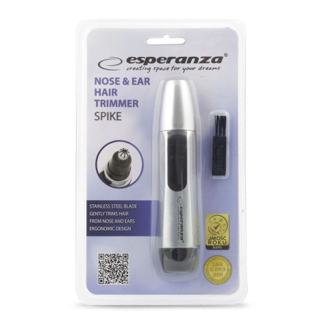 EBG004S Esperanza trymer do nosa i uszu spike srebrny