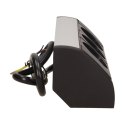Gniazdo meblowe 3x2P+Z, schuko, czarno-srebrne