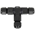 Konektor kablowy trójnik T IP68, 3x4mm?, 450V/25A