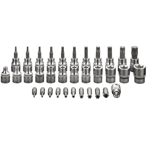 Bity Torx 3/8", zestaw 34 szt.