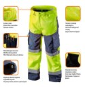 Spodnie robocze ostrzegawcze softshell, żółte, rozmiar M
