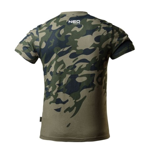T-shirt roboczy z nadrukiem CAMO, rozmiar L