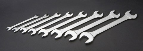 Klucze płaskie dwustronne 6-22 mm, zestaw 8 szt.