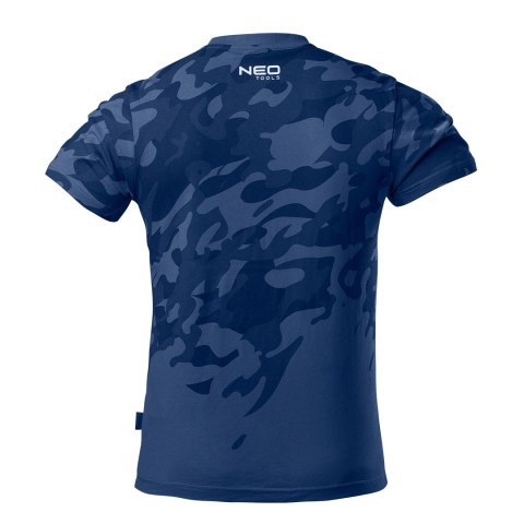 T-shirt roboczy Camo Navy, rozmiar S