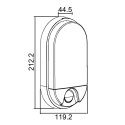 Lampa LED z czujnikiem ruchu Maclean, na podczerwień, kolor biały, 15W, IP54, barwa naturalna biała (4000K), 1100lm, MCE340 W