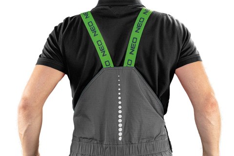 Ogrodniczki robocze PREMIUM, 100% bawełna, ripstop, rozmiar XXXL