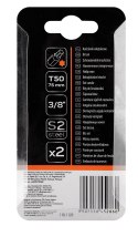 Końcówka Torx T50 x 75 mm, S2, 2 szt.
