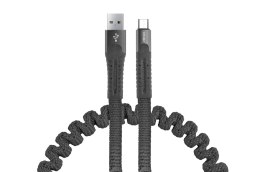 Kabel usb micro usb sprężynujący 1.2 m uc-12 amio-02529