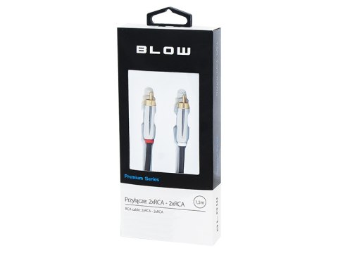 91-250# Przyłącze 2xrca metal 1,5m