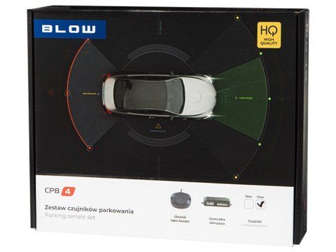 26-329# Czujnik parkowania blow cpb4(czerwony) 22mm