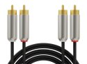 91-251# Przyłącze 2xrca metal 2,5m