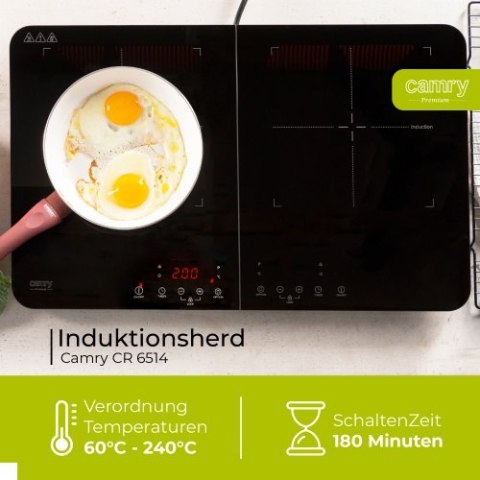 CR 6514 Kuchenka indukcyjna - dwupalnikowa