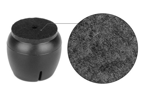 AG562G Nakładki nogi 16szt 12-16mm czarne