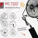 MS 7322 Wentylator biurkowy 15cm usb