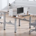 Biurko elektryczne podwójne regulacja wys. Ergo Office, max wys 128cm, max 125kg x2, bez blatu do pracy stojąco siedzącej (2 czę