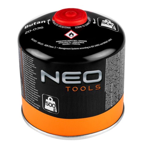 Nabój z gazem butan 500 g, nakręcany