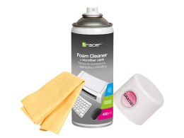 Pianka czyszcząca TRACER Plastic 400 ml + microfibre