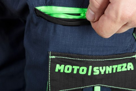 Spodnie robocze Motosynteza, 100% bawełna rip stop, rozmiar XS