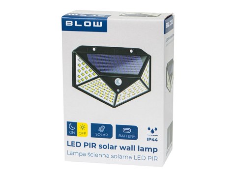 87-520# Lampa ścienna solarna led pir"
