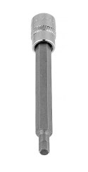 Końcówka sześciokątna H4 na nasadce 1/4", długa, 87 mm