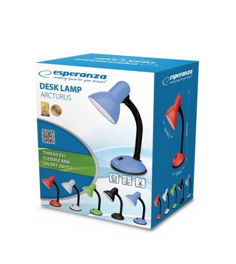 ELD107R Esperanza lampka biurkowa e27 arcturus czerwona