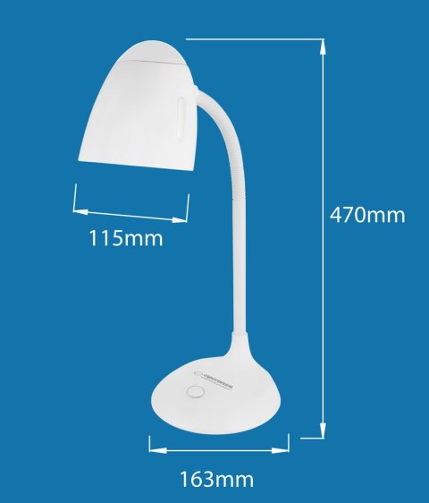 ELD110R Esperanza lampka biurkowa e27 electra czerwona