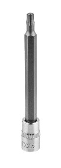 Końcówka Torx TX25 na nasadce 1/4", długa, 87 mm