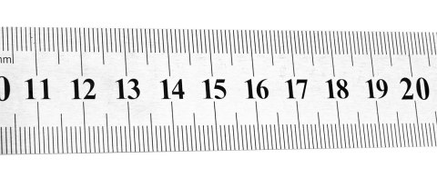 Przymiar liniowy 30 cm, stal nierdzewna
