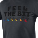 T-shirt z nadrukiem, FEEL THE BIT, rozmiar XXL