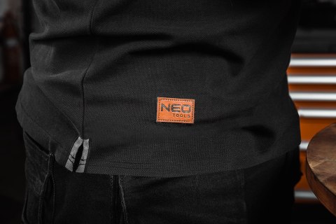 Koszulka polo DENIM, czarna, rozmiar XXL