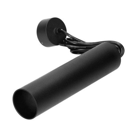 BARBRA PLR GU10 oprawa wisząca max 7W, IP20, okrągła, czarna, aluminium