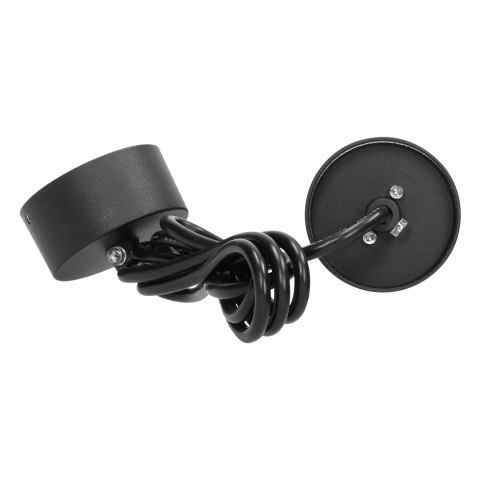 BARBRA PLR GU10 oprawa wisząca max 7W, IP20, okrągła, czarna, aluminium