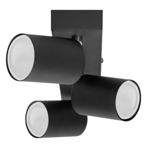 DOA SP 3, oprawa ścienno-sufitowa, GU10 max. 3x7W, IP20, czarna