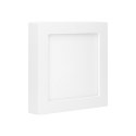 LETI LED 18W, oprawa downlight, natynkowa, kwadratowa, 1500lm, 3000K, biała, wbudowany zasilacz LED