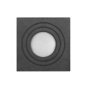 MEGY DLS GU10 downlight max 7W, IP54, kwadrat, czarny, aluminium
