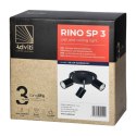 RINO oprawa ścienno-sufitowa, moc max. 3x50W, GU10, IP20, czarna