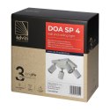 DOA SP4, oprawa ścienno-sufitowa, GU10 max. 4x50W, IP20, biała, kwadrat