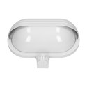 MUSAM, oprawa ogrodowa z czujnikiem ruchu 180st, 1x15W, E27, IP44, z przesłoną, plastik, biała