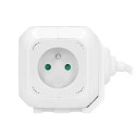 Przedłużacz 4 krotny 2P+Z, ładowarka 2xUSB, 1,4m H05VV-F 3x1mm2, biały