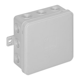 Puszka n/t CLICK, IP54, 12 przepustów, 100x100x41mm, szara