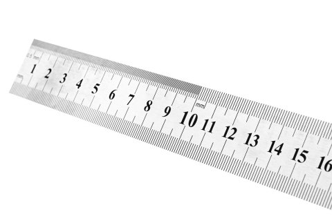 Przymiar liniowy 75 cm, stal nierdzewna