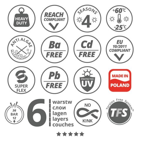 Wąż ogrodowy Vartco Hoppy 1/2" 50m
