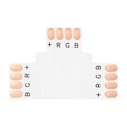 Złączka LED RGB 10mm, trójnik 