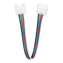Złączka LED RGBW 12mm, dwustronna, z przewodem