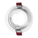 FONDI RC ramka dekoracyjna oprawy punktowej, MR16/GU10 max. 50W, okrągła, stała, aluminiowa, biało-złota
